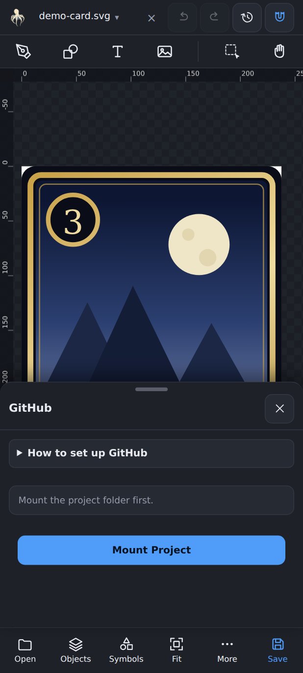 GitHub panel asking for a fine-grained access token